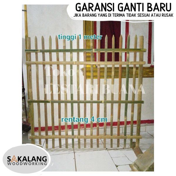 Pagar Bambu 8090100x100 Cm Pxt Lazada Indonesia 3462