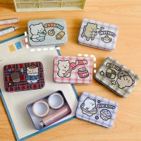 [COD] Korean Internet celebrity cute bear storage box cartoon girl hand account packaging tinplate