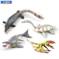 Plesiosaur เทอโรซอรัสจำลองตุ๊กตาขยับแขนขาได้จากไดโนเสาร์เหมือนจริงเป็นของขวัญสำหรับเด็กผู้ชาย