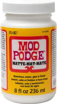 Mod Podge Waterbase Sealer, Glue and Finish for use Outdoors (16-Ounces), ,  White