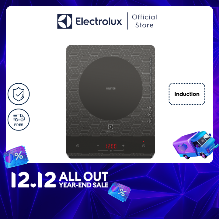 Electrolux Portable Tempered Glass Induction Cooker with Pot and Steamer and Keep Warm Function