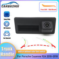 รถ Trunk Handle กล้องสำหรับ Porsche 92A 2010 ~ 2014 2015 2016 2017 2018รถด้านหลังดูย้อนกลับกล้อง HD CCD Night Vision