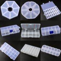 10 Shapes Transparent Plastic Storage Box Compartment Adjustable Container for Beads Earring Jewelry Rectangle Case