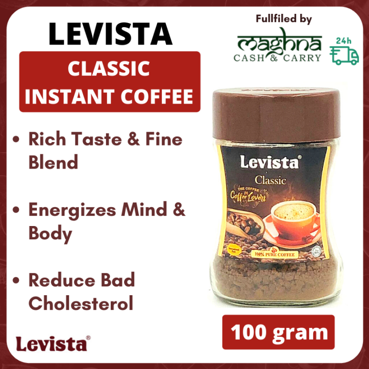 Levista Classic Instant Coffee 100g (100 Pure Coffee) Lazada