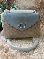 ของแท้100%พร้อมส่งที่ไทย COACH C6784 TAMMIE SHOULDER BAG IN SIGNATURE CANVAS