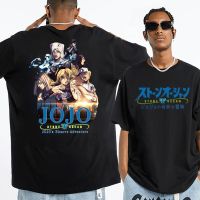 Japanese Anime Jojo Bizarre Adventure T Shirt Stone Ocean Jolyne Cujoh T-Shirt Men Tshirts Streetwear Oversized Tops Tees XS-4XL-5XL-6XL