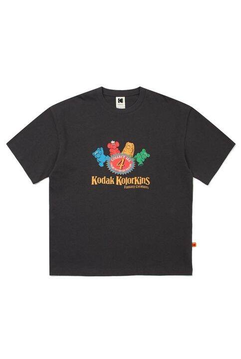 kodak-เสื้อยืดแขนสั้นผ้าฝ้ายคอตตอน-unisex-colorkins