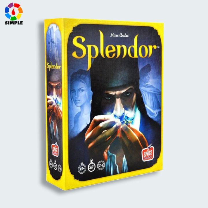 บอร์ดเกม-ภาษาอังกฤษ-splendor-เกมค้าเพชร-เหรียญพลาสติก