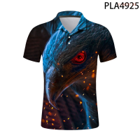 【high quality】  New Summer Eagle Animal Series Streetwear Men 3d Printed Polo Shirt Fashion Casual Short Sleeve Harajuku Polo Homme Cool Ropa