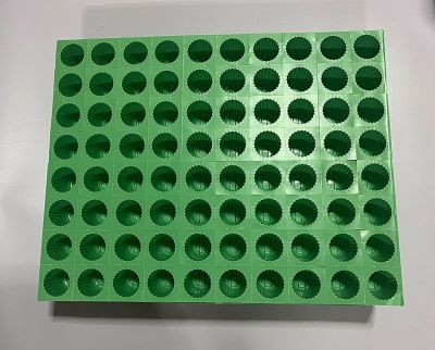 ถาดเพาะ ถ้วยปลูกผักไฮโดรฯ สีเขียวแผง 80 หลุมปลูก  ถ้วยเขียว 80 หลุม  ถาดเขียว(1 แผ่น 80หลุม จัดส่งตัดแบ่งตามความเหมาะสม)