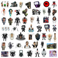 50pcs Skibidi Toilet Stickers Titan Man Speaker Man Monitor Man Camera Man Waterproof HD Stickers Laptop