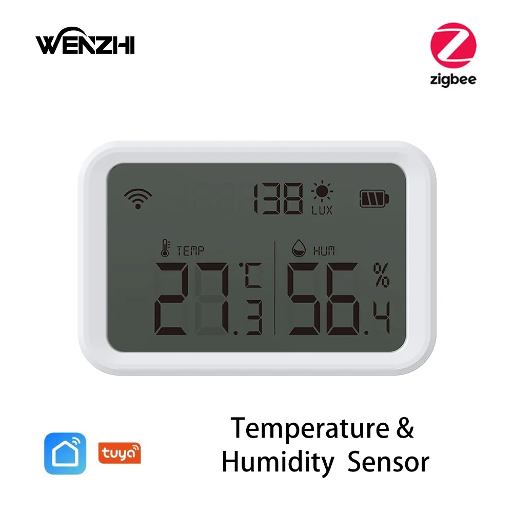 ZigBee Temperature Humidity Sensor Luminous Intensity Digital Meter ...