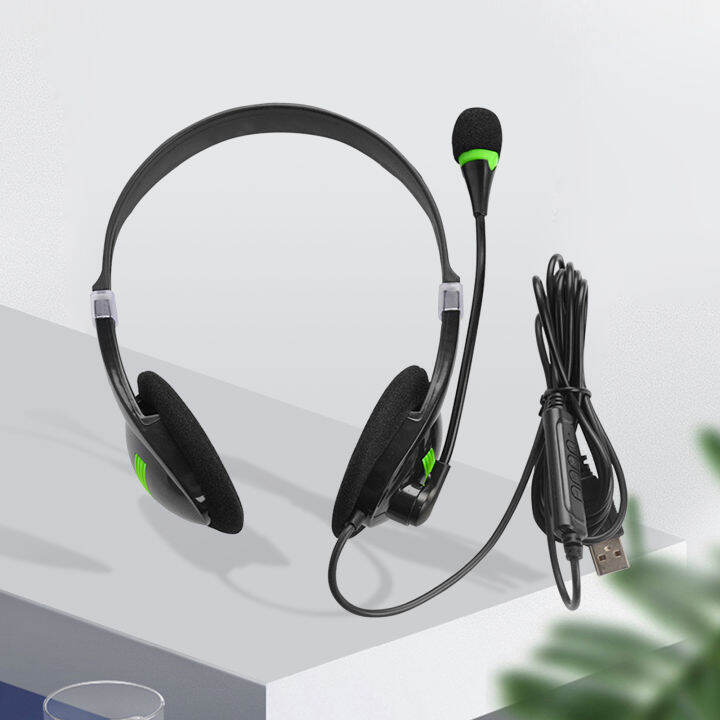 คอมพิวเตอร์เข้ากันได้กว้าง440เฮดโฟนแบบมีสาย-headset-gaming-stereo-สวมใส่สบาย-usb-abs-ลดเสียงรบกวน