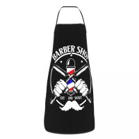 Unisex Barber Shop Cut And Shave Bib Apron Adult Women Men Chef Tablier Cuisine for Cooking Kitchen Hairdresser Painting