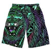 【CW】 Fashion acid tiger summer sports swimming casual Street hip hop beach