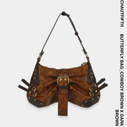 Túi xách BUTTERFLY màu nâu bò phối nâu đậm - CHAUTFIFTH