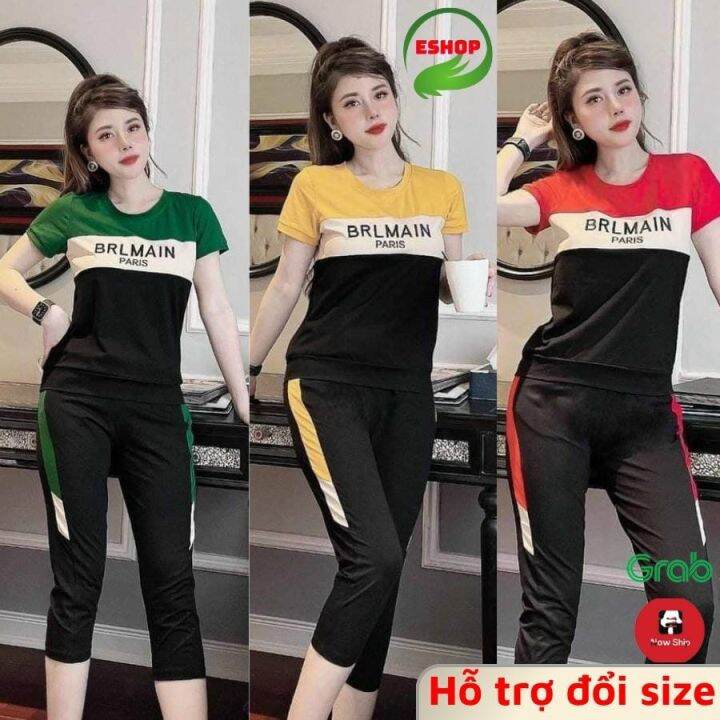 Đồ Bộ Nữ Đẹp Bigsize 45 -85Kg Đồ Bộ Nữ Đồ Mặc Nhà Thun Cotton Co Giãn Thể Thao Sét Đồ Bộ Nữ Quần Lửng Ngố Ad15 Eshop | Lazada.Vn