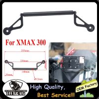 แท่นนำทาง GPS มือถือสีดำกรอบแผ่นยึดสำหรับ Yamaha XMAX300 XMAX 300 X-MAX 300ตัวยึดอุปกรณ์นำทาง X MAX 300