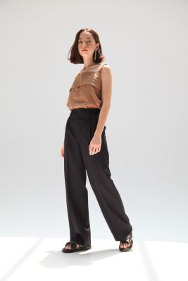 Butterscotth 80s High-Waisted Trousers กางเกงขายาวเอวสูง ผ้าวูล ผ้าลินิน