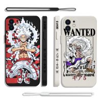 One Pieces Luffies Gear 5 Phone Case For iPhone 14 13 12 11 Pro Max Mini X XR XS MAX SE20 8 7 Plus 6 6S Plus with Hand Strap Phone Cases