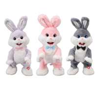 Electronic Singing Dancing Plush Toy Portable Musical Stuffed 8 Songs Singing Toy Imitate Speech Toy For Kids Gift