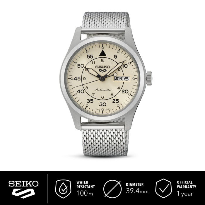 Jam Tangan Pria Seiko 5 Automatic SRPH21K1 Stainless Steel