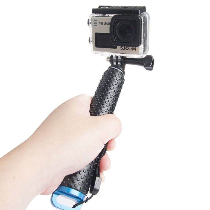 kfftwwx-ขาตั้งเดี่ยวสำหรับกล้อง-go-pro-hero-11-10-9สีดำ8-7-6-5-4-3อะลูมิเนียมยืดได้ก้านไม้เซลฟี่ปุ่มขาตั้งกล้องสามขา-h9r-eken-sj4000