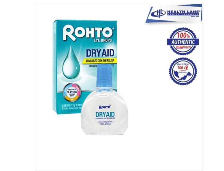 MENTHOLATUM ROHTO DRY AID EYE DROPS (13ML) | Lazada