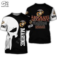 USMC Marine Corps 3D Printed 2023 New Fashion Summer T-Shirts Short-Sleeve Tee Men/Women Casual Streetwear U27