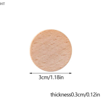 HT 10ชิ้นแผ่นกลมไม้วงกลมยังไม่เสร็จชิ้นไม้ตัดออกเครื่องประดับสำหรับอุปกรณ์ตกแต่งงานฝีมือ