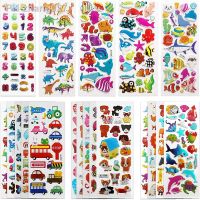 5/20Sheets Different 3D Stickers for Kids Toddlers Puffy Stickers Variety Scrapbooking Bullet Journal Decoration Chidlren Toys