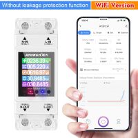 SOCIABLE เฟสเดียว Tuya WiFi เครื่องวัดพลังงานราง DIN 100A AC 220V 110V สวิตช์อัจฉริยะดิจิตอล แรงดันไฟฟ้าแรงดันไฟฟ้า โวลต์แอมป์กิโลวัตต์ชั่วโมง เครื่องวัดค่าความถี่ บ้านในบ้าน
