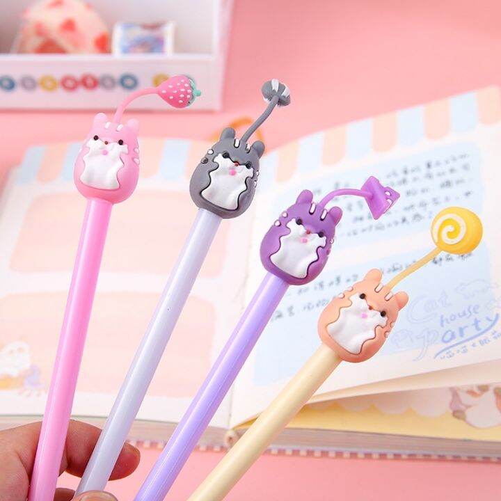 1pcs Cartoon Gel Pen Cute Cartoon Ballpoint Pen 0.5mm Carbon black ink ...