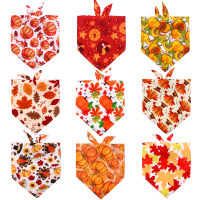 50pcs Fall Pet Supplies Dog Bandana Small Dog Cat Bow Tie Thanksgiving Dog Accessories Pumpkin Turkey Pet Dog Bowties Ties