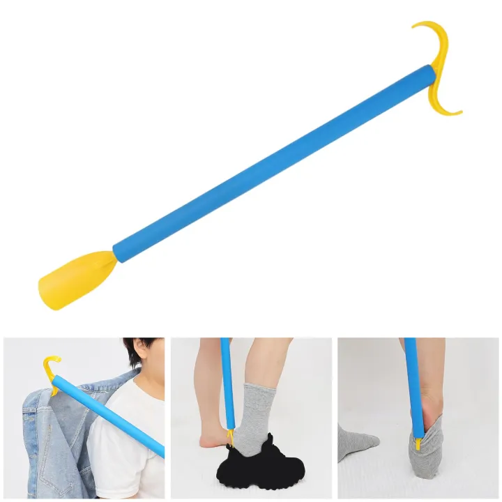 Fityle Dressing Stick Aid and Shoe Horn Plastic Shoehorn Shoes Lifter