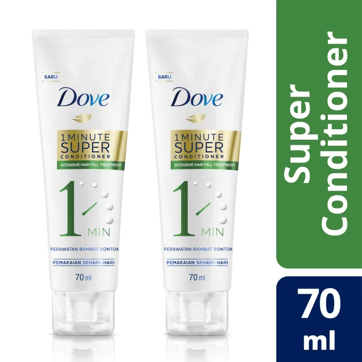 Dove 1 Minute Super Conditioner - Intensive Hair Fall Treatment 70 ml -  Paket Isi 2 | Lazada Indonesia