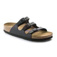 Birkenstocks Florida Birko-Flor Soft Footbed Unisex Regular Width Sandals In Black - 53011