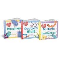 [หนังสือเด็ก] Baby Medical School Board Book Set: Bacteria and Antibiotics My Doctors Visit Vaccines university