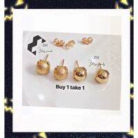 Zihang เครื่องประดับ18K ชุบทองซื้อต่างหูธรรมดา1 Take 1