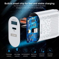 PD Charger 20W Quick Charge 4.0 3.0 QC3.0 USB Type C Fast Charger สำหรับ 12 X Xs 8 Xiaomi Samsung ศัพท์ PD Charger