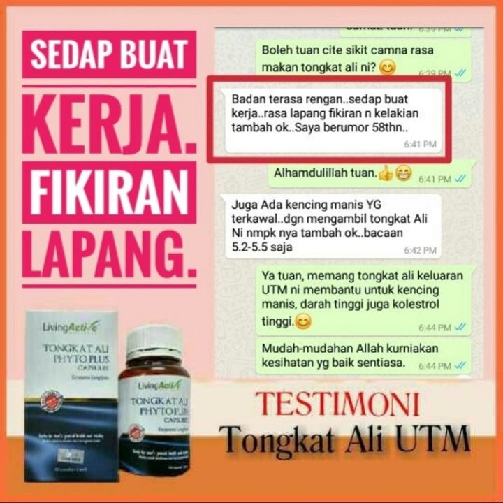 UTM Tongkat Ali Phyto Plus - LivingActive - UTM Skudai Research Product ...