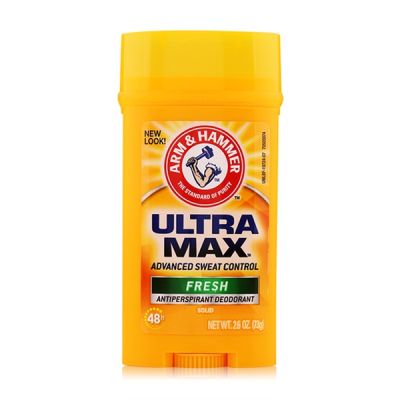 Arm &amp; Hammer Ultra Max Advanced Sweat Control fresh Antiperspirant Deodorant 73g ช่วยขจัดกลิ่นและความชื้นได้อย่างรวดเร็วและมีประสิทธิภาพ