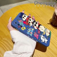 เคส Chenyyyka สำหรับ Huawei Nova 4 Nova 4E P30 Lite เคสลายการ์ตูนดินสอสีชิน Chan เคสขอบสี่เหลี่ยมด้านข้างบางเคสมือถือนิ่มเคสป้องกันการกระแทก