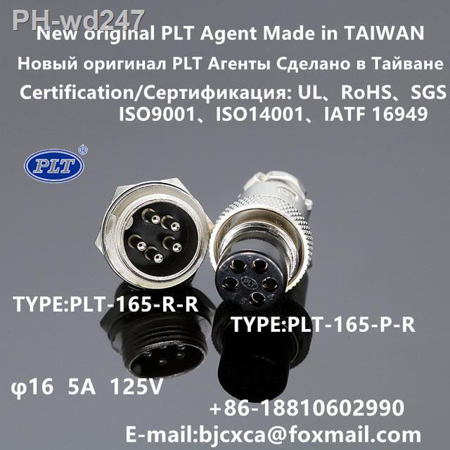 plt-165-p-r-plt-165-r-p-plt-165-r-r-plt-165-p-r-plt-apex-agent-m16-5pin-connector-aviation-plug-made-in-taiwan-rohs-ul-original