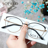 Cat Eye Optical Myopia Glasses Frame Women Fashion Prescription Eye Glasses Frame Female Red Stainless Steel Spectacles Brand