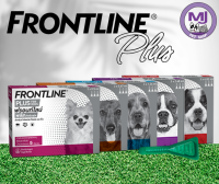 FRONTLINE® PLUS DOG  ป้องกันและกำจัดเห็บหมัดอย่างได้ผล สำหรับสุนัข 4 ขนาด (วอส 1266/2554)