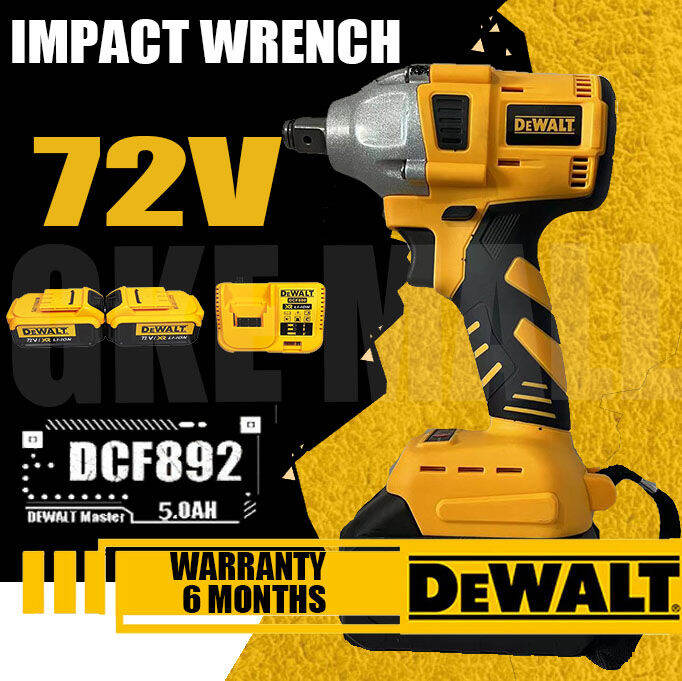 DEWALT Impact Wrench Original 6.0Ah 72V Electric Cordless Brushless
