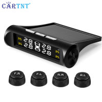 CarTnT รถ TPMS ยางความดันระบบการตรวจสอบพลังงานแสงอาทิตย์ดิจิตอล TMPS จอแสดงผล LCD USB การรักษาความปลอดภัยอัตโนมัติปลุกยางเซ็นเซอร์ความดันยางความดันอุณหภูมิเตือน