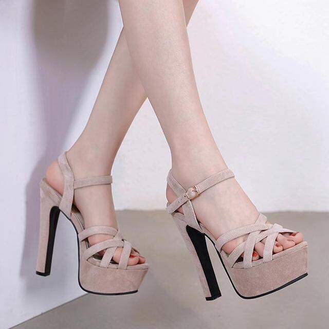 New and Fashion Women's High Heel Sandals One Strap Platform Sandals  Elegant Party Sandals Dress Shoes | Lazada