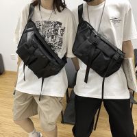 Big Size Korean Fashion Ulzzang Nylon Waterproof Men Chest Pack Pouch Bag fanny pack waist bag Chest Pack Birthday Gift 【JULE】